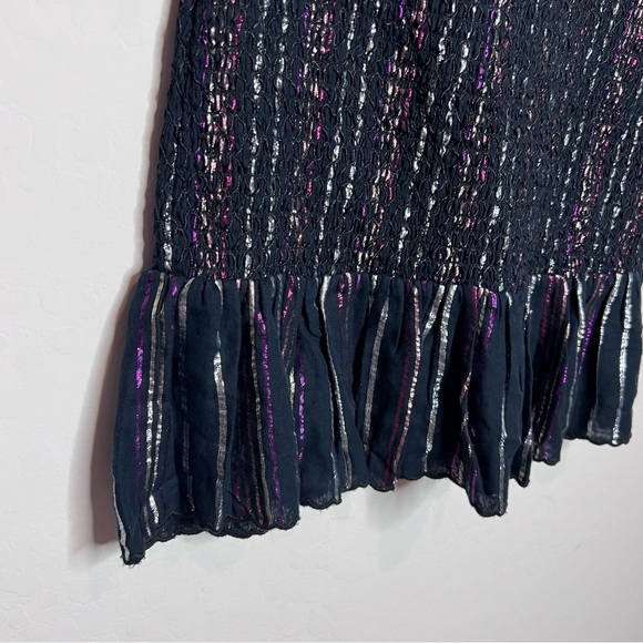 NWOT FARM Rio Lurex Stripes Mini Dress. Size Small - Picture 8 of 13
